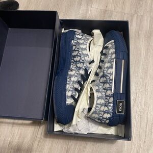 Dior Blue and White Sneakers